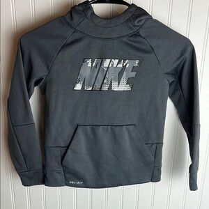 “Kids” Nike Gray Sporty Sweatshirt with Logo